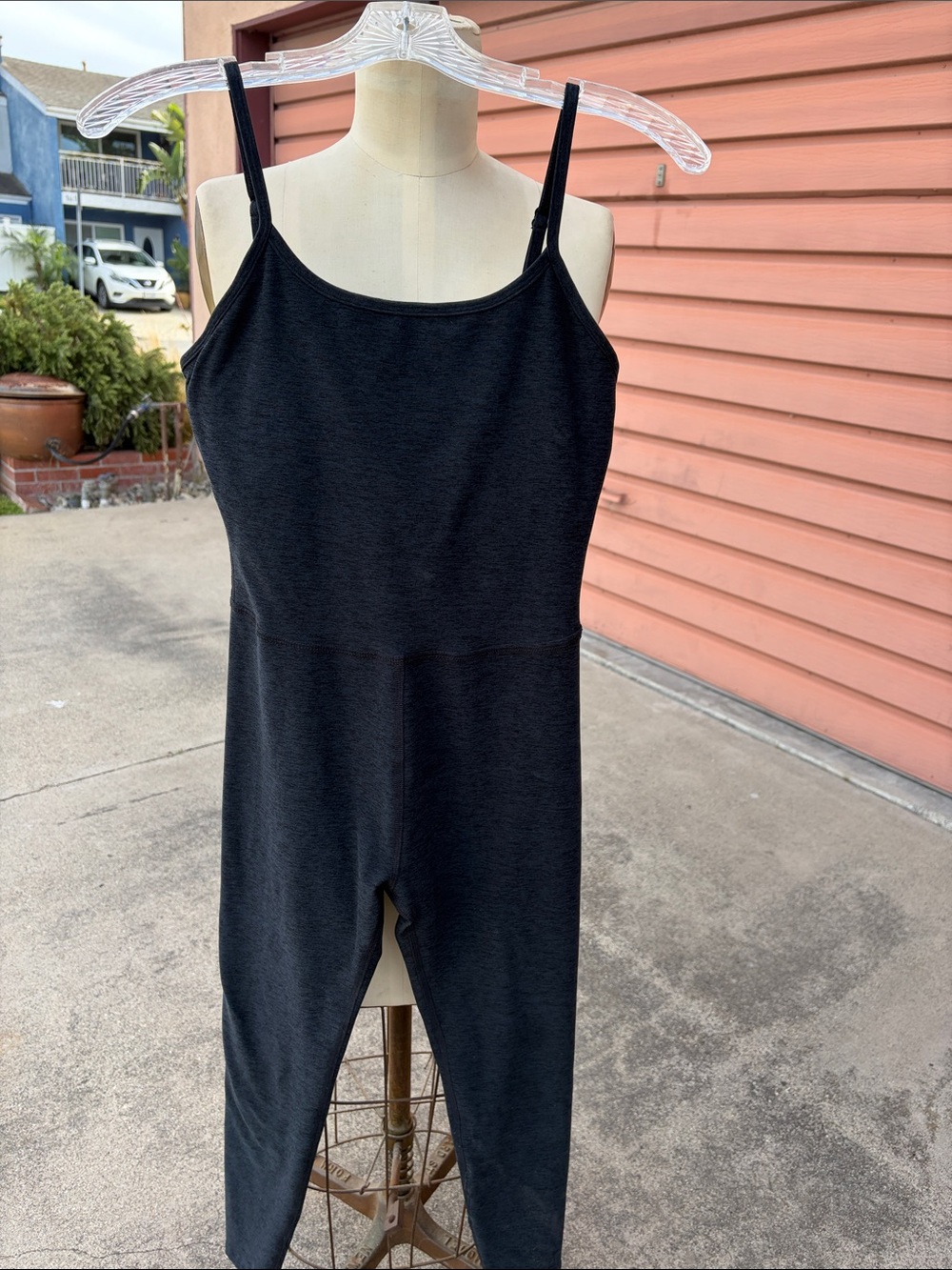 Beyond Yoga Charcoal Gray One-Piece Jumpsuit – Size Medium